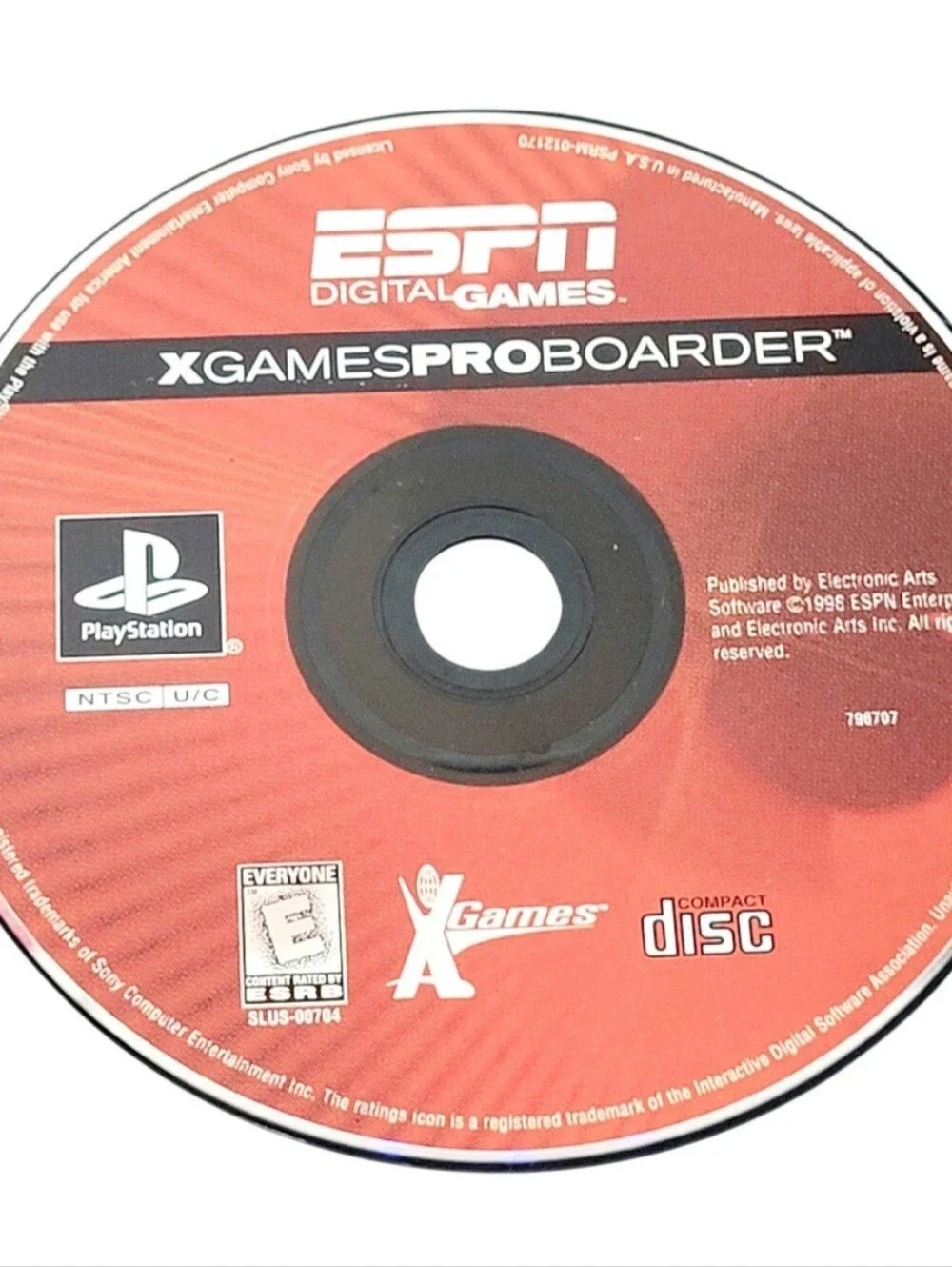 ESPN X Games ProBoarder (Sony PlayStation 1, 1999) Game Disc Only Paper Sleeve.